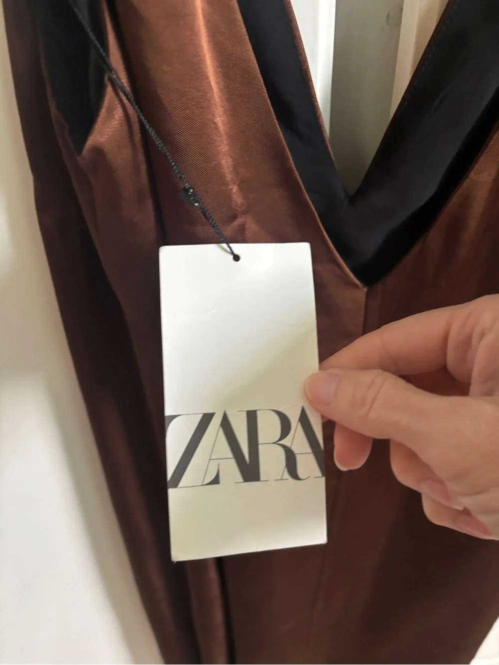 Zara Special Edition Satin Effect Dress NWT - Picture 2 of 8